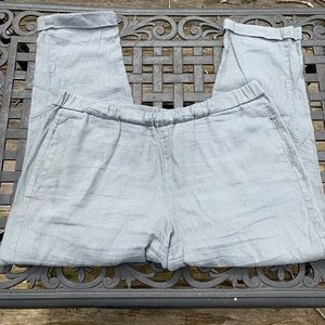 J Jill stretch linen pants. Elastic waist.